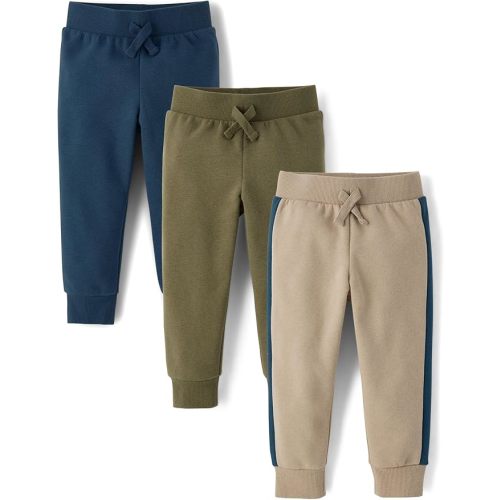 The Children's Place Baby-Boys Active Fleece Jogger Pants 2 Pack