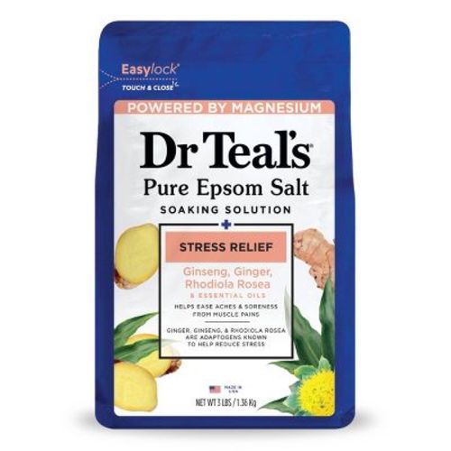 Dr Teal's Stress Relief & Essential Oils Pure Epsom Salt Soaking Solution - 3lbs