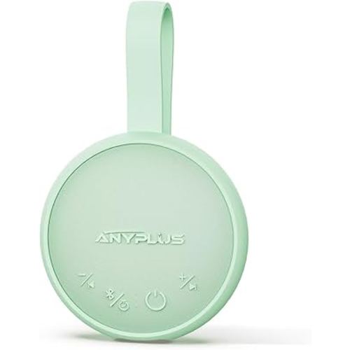 White Noise Sound Machine, Portable Sound Machine for Sleeping Adults & Baby, with Bluetooth 5.1/24 Soothing Sounds/Battery Powered/3 Timer Memory Function for Office/Bedroom/Travel（Green）