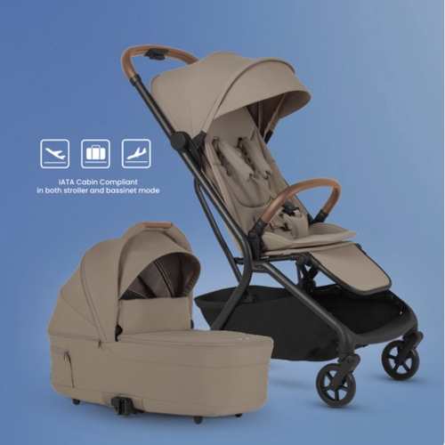 Nia Travel Stroller & Bassinet Bundle - Silver Cross - Champagne