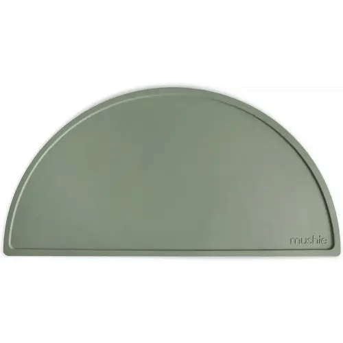 mushie Silicone Placemat for Kids | BPA-Free Non-Slip Design (Dried Thyme)