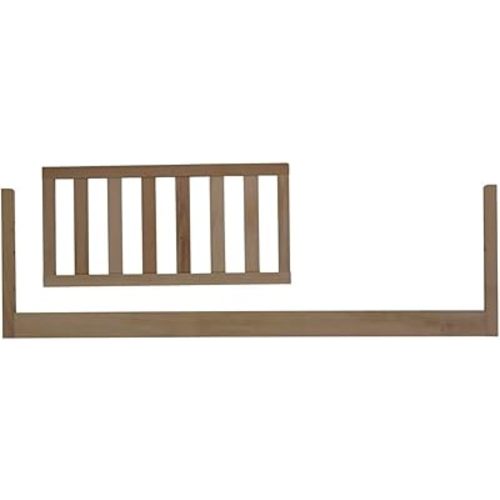 dadada Baby Toddler Bed Rail – Crib Conversion Kit for Brand Crib Models Only (Soho, Austin, Lala, Bliss & Spirit) – Solid Beechwood, Made in Italy, GREENGUARD Gold Certified (Walnut)