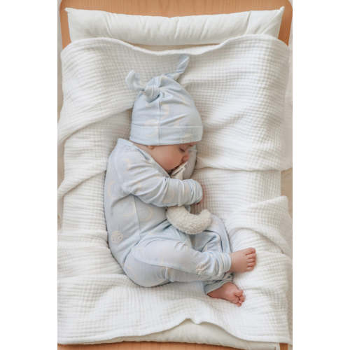 Zip Romper | Celestial Blue (NO FRILL) – Little and Fern