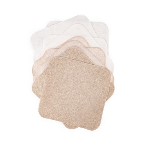 Lil Bamboo 10 Pack Washer Towelling Iced Coffee