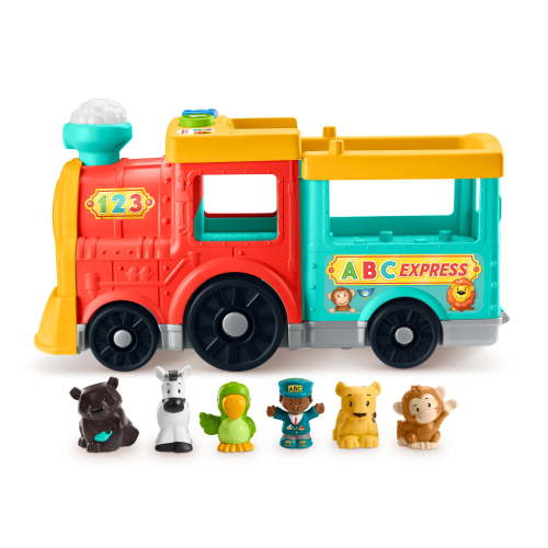 Little People, Animal Train Playset, 19.29in, Toddler Learning Vehicle