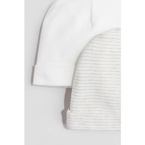 2-4M 2-PACK COTTON BEANIES