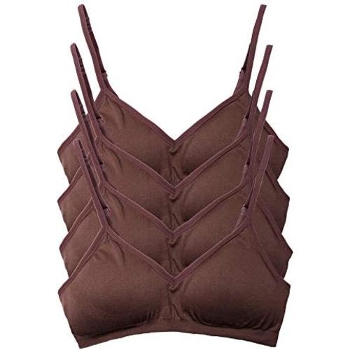 Kalon Women’s 4 Pack Demi Padded Bralette Wireless Comfortable Bra
