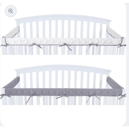 3 Pieces Crib Rail Cover for Teething – Soft Padded Crib Rail Protector | Crib Teething Guard & Crib Rail Guard for Baby Toddlers