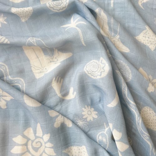 Desert Snake | Blue and White Wrap