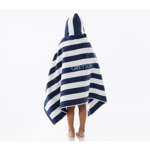 PB Rugby Stripe Kid Hooded Towel (Personalized)