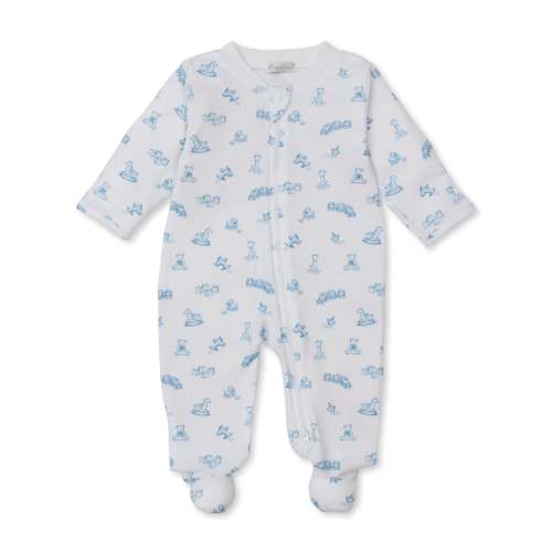 Vintage Toy Treasures Blue Zip Footie