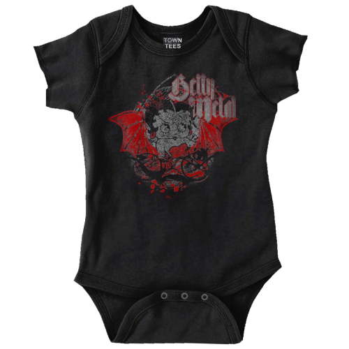Betty Boop Goth Metal Devil Bodysuit Jumper Girls Infant Baby Brisco Brands 18M