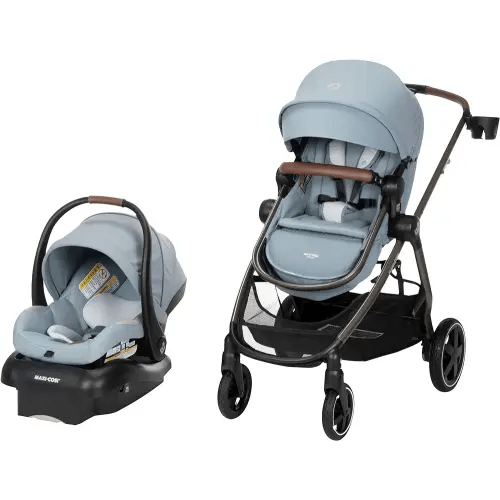 Maxi-Cosi Zelia™ Luxe 5-in-1 Modular - Baby Travel System Car Seat and Stroller, Infant Car Seat and Stroller Combo, Baby Car Seat and Stroller Combo in New Hope Grey