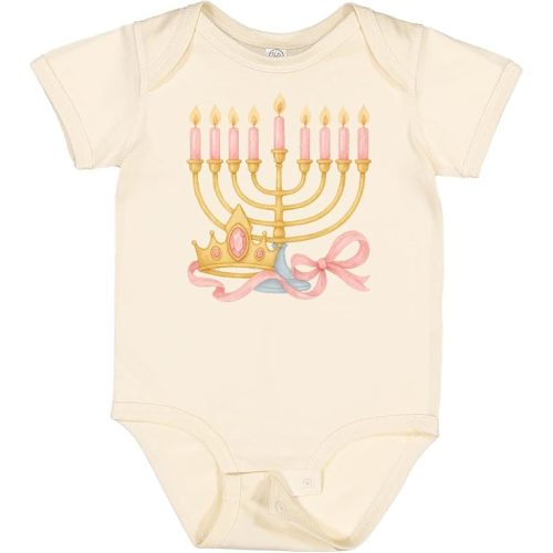 inktastic Hanukkah Menorah Princess Baby Bodysuit
