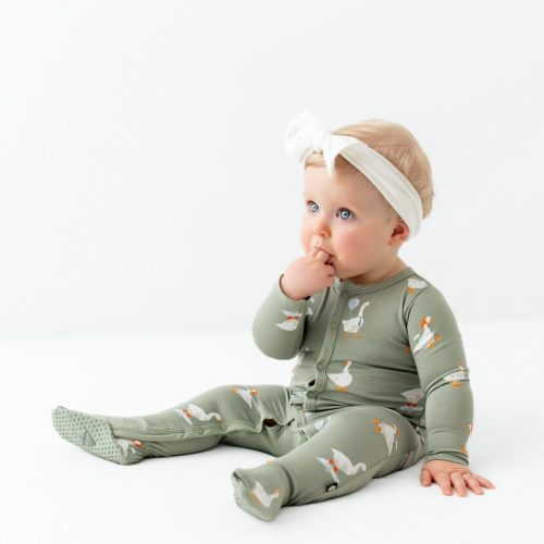 Footie in Silly Goose - Kyte Baby Bamboo Baby Clothes, Sleep Bags & Essentials