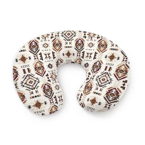 Western Native American Pattern Nursing Pillow Cover, Unisex Tribal Geometric Removable Breastfeeding Pillowcase Slipcover for Baby Girls Boys Newborns Toddlers, Cover Only