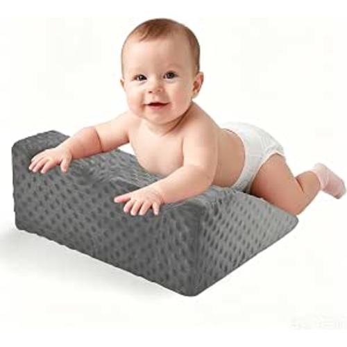 Wedge Pillow for Baby Tummy Time, Neck and Shoulder Strength Growth