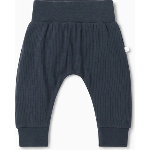 Ribbed Comfy Joggers, Navy - MORI | 6-9m