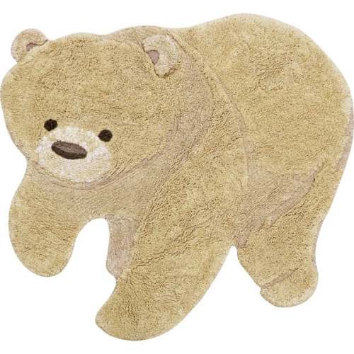 Washable Animal Rug Bear, Honey. 4' x 4' 1" - Lorena Canals | Maisonette