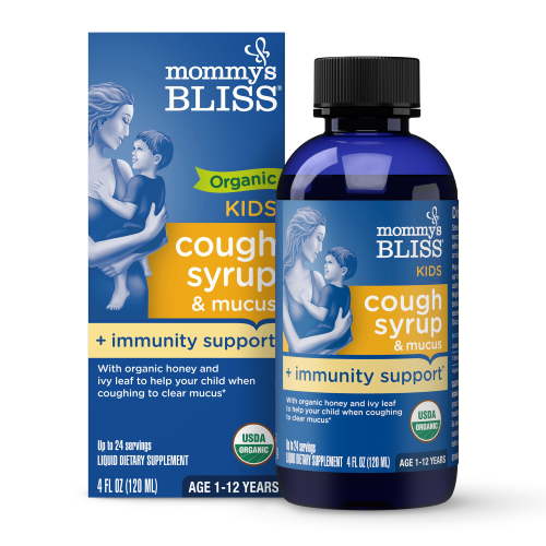 Mommy's Bliss Kids Organic Cough Syrup, Immunity Support, Elderberry, 4 fl oz