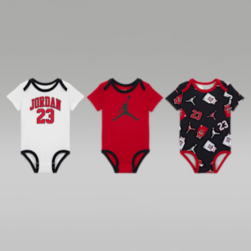 Jordan Baby (3-6M) 23 Jersey 3-Pack Bodysuits. Nike.com