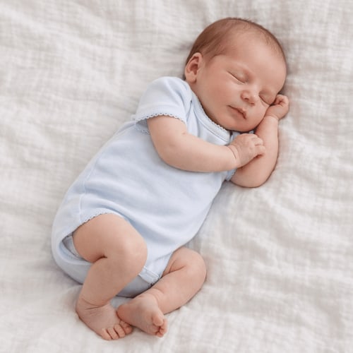 Baby Boy Blue Pima Cotton Bodysuit - Essentials - Baby Shower Gifts – Magnolia Baby