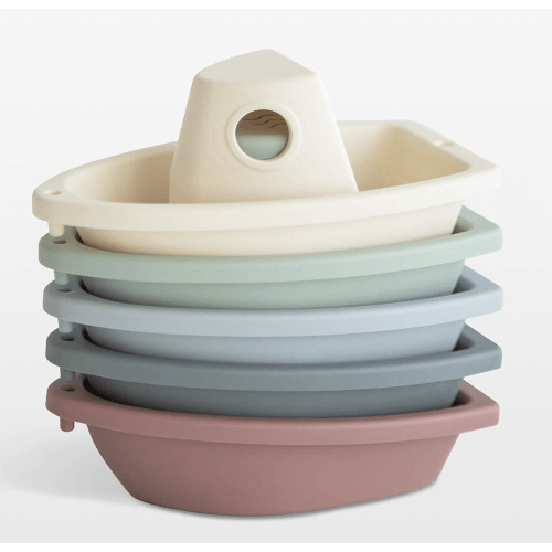 Mushie Stackable Toddler Boats Bath Toy