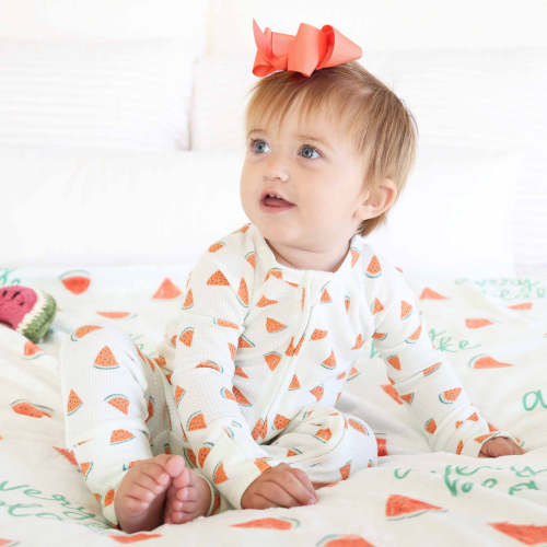 Slice, Slice Baby Bamboo Waffle Convertible Zip Romper
