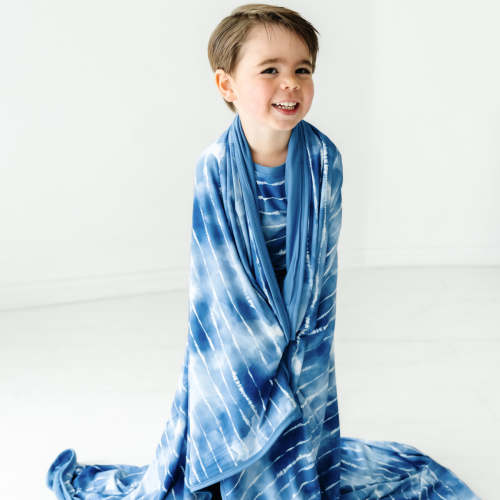 Blue Tie Dye Dreams Large Cloud Blanket®