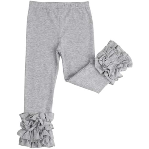 HOOLCHEAN Baby Toddler and Little Girls Cotton Ruffle Leggings