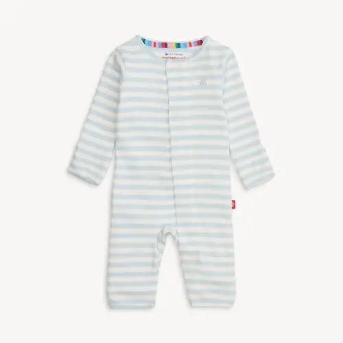 Magnetic Coverall - Blue Stripe - 3 to 6 month