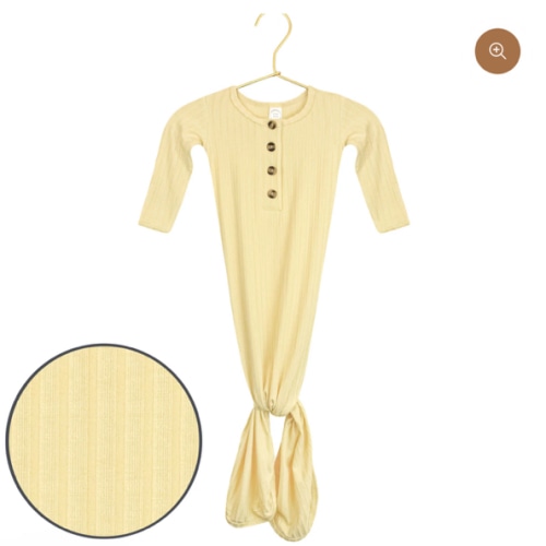 Birdie Ribbed Knotted Gown