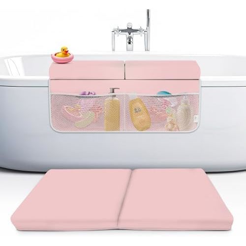 Memory Foam Bath Kneeler and Elbow Rest Pad Set, 2-Inch Thick