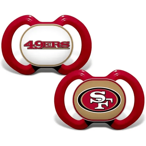 Baby Fanatic Pacifier 2-Pack - NFL San Francisco 49ers - Officially Licensed League Gear