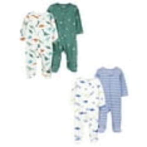 6-9 Months: Carter's Child of Mine Baby Boy, Sleep 'n Play, 4-Pack, Sizes Preemie-6/9 months