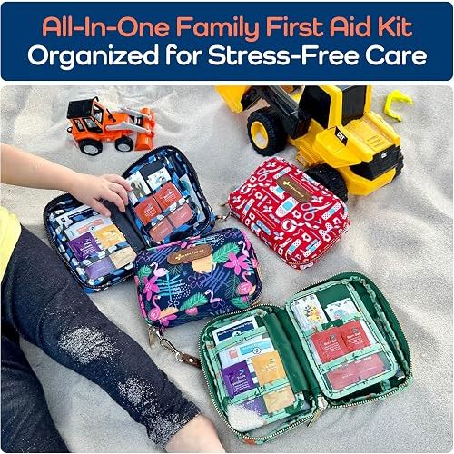KeepGoing Travel First Aid Kit for Kids, 130 Pc. TSA-Approved Travel Size