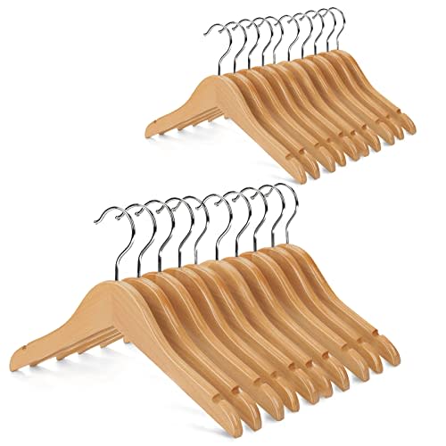 Baby Wooden Hangers Pack of 20 (Natural)