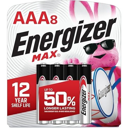 Energizer MAX AAA Batteries (8 Pack), Triple A Alkaline Batteries