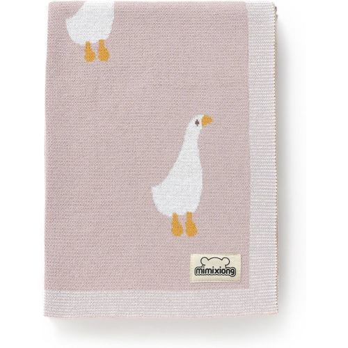 Amazon.com: mimixiong Baby Blanket Knit Receiving Boys Girls Blanket Soft Cotton Neutral Blanke for Swaddle Crib Stroller with Cute Sheep (Goose-Pink, 30x40 Inch (Pack of 1)) : Baby