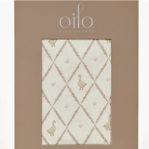 Print Organic Cotton Crib Sheet