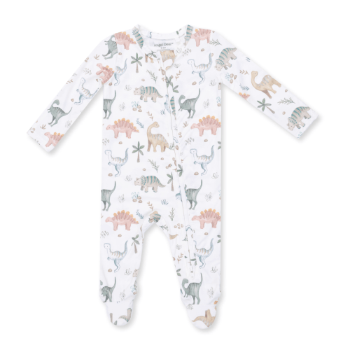2 Way Zipper Footie - Sweet Baby Dinos