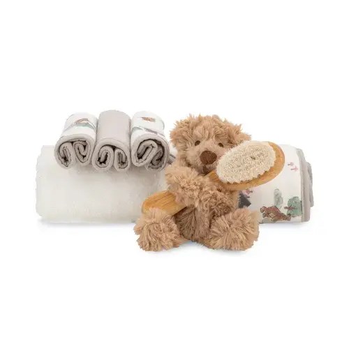 The Little Linen Co. Bath Gift Set Willow Bear | Baby Bunting AU