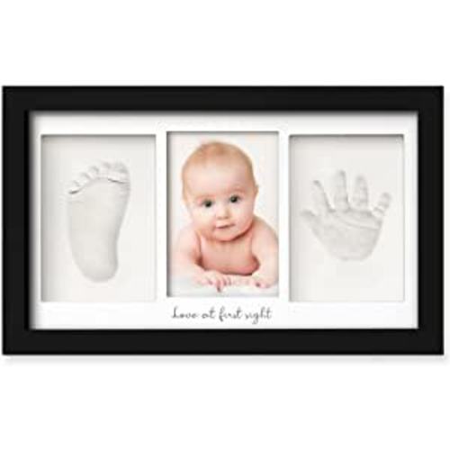 Amazon.com: Baby Hand and Footprint Kit - Personalized Baby Gifts, Baby Footprint Kit, Newborn Keepsake Baby Handprint Kit, Baby Nursery Decor, New Baby Gift Sets, Baby Shower Gifts for Girls, Boys (Onyx Black) : Baby