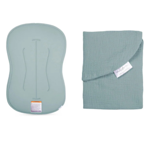 Lounger Curve + Muslin Cover Set | Slate