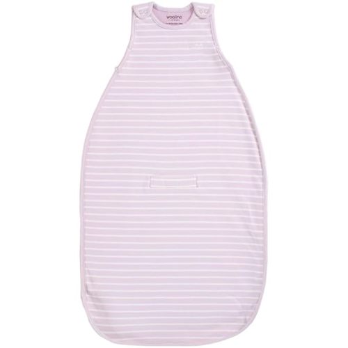 Woolino 4 Season Ultimate Baby Sleep Sack – Merino Wool Baby Sleep Bag, Organic Cotton, Temperature Regulating Wearable Blanket, Adjustable Sleep Sack 2–24 Months, All Season - Lilac
