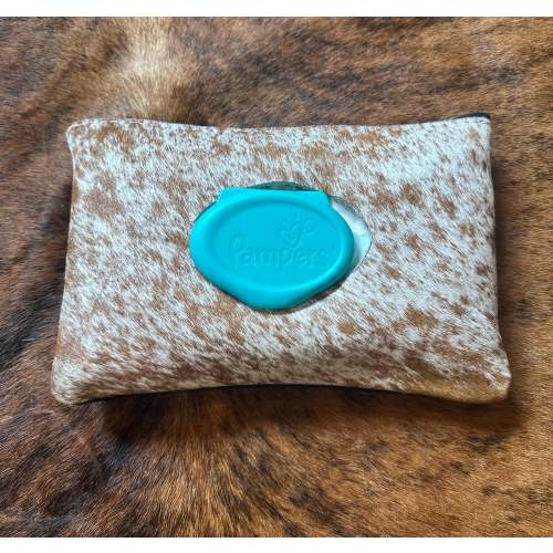 Cowhide baby wipes case