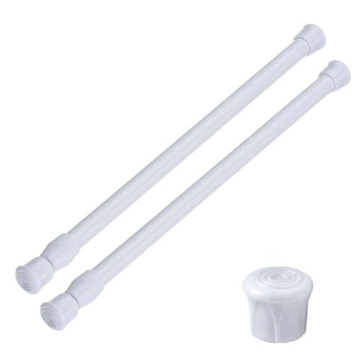 Multi-Function Extendable Tension Rods, Adjustable Short Tension Rod for Windows Kitchen Room Shower Curtain Rod Small Curtain Rod