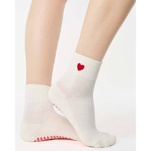 Heart Ankle Grip Sock