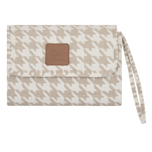 Houndstooth Linen Change Mat