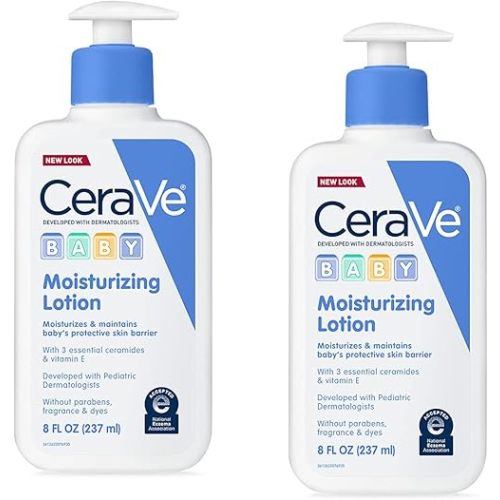CeraVe Baby Moisturizing Lotion, 8 oz (Pack of 2)